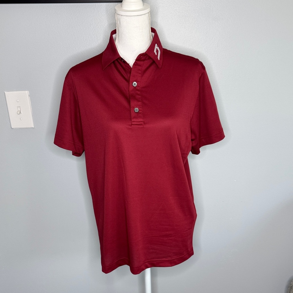 Druids Red Polo Shirt size small